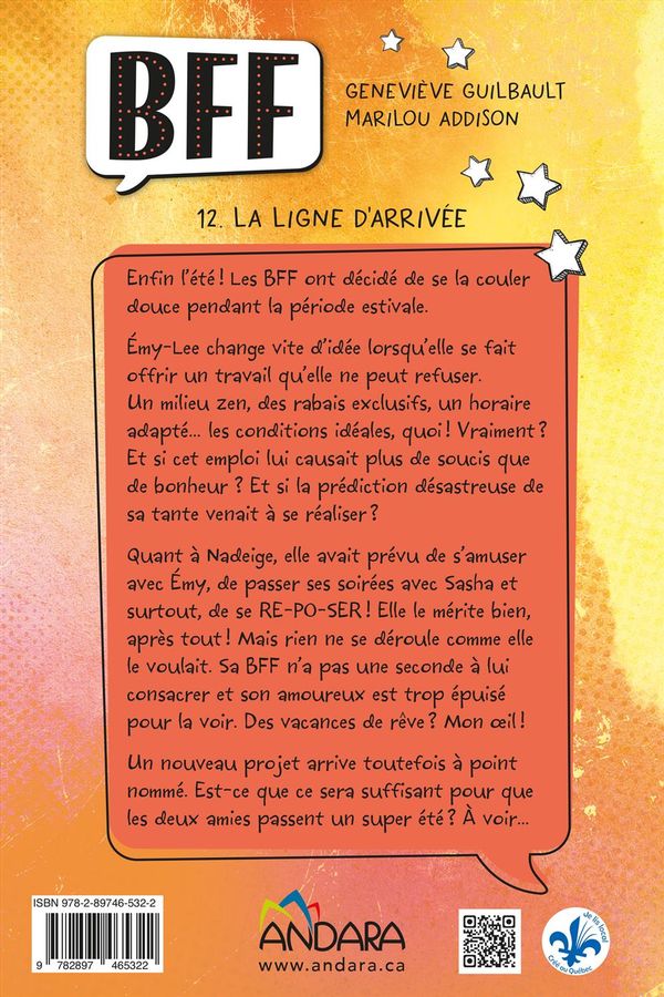 BFF 12 La ligne d'arrivée