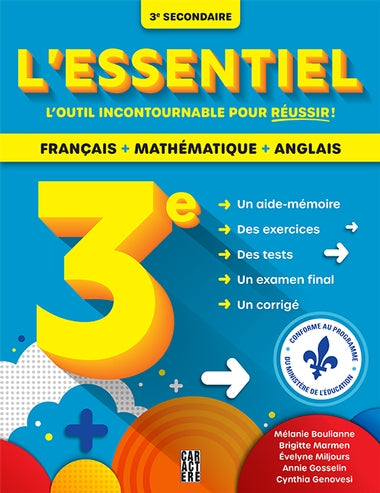 3e secondaire L'essentiel
