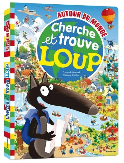 Loup autour du monde Cherche et trouve géant