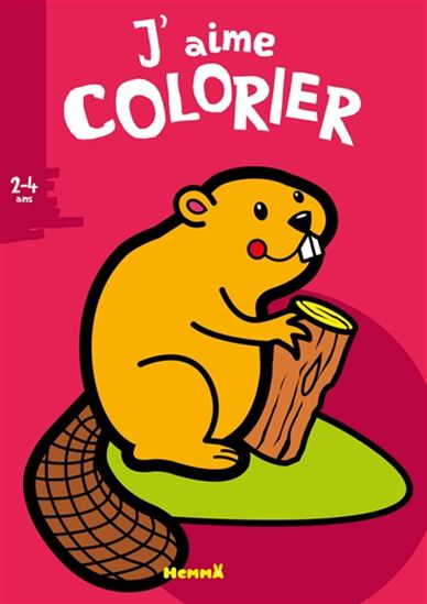 J'aime colorier Castor