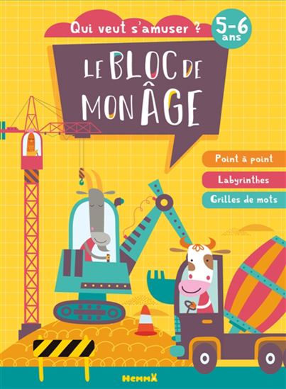 Le bloc de mon âge 5-6 ans Coloriages et activités