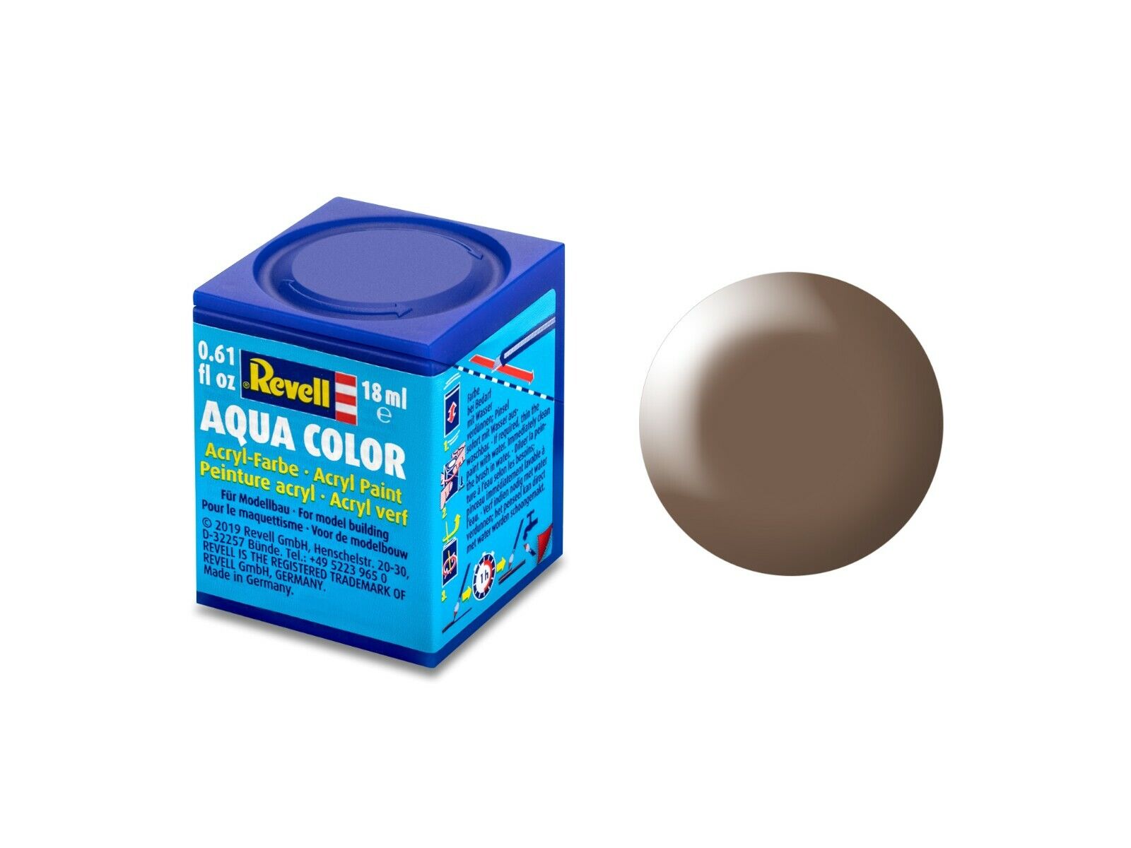 Pot de peinture Revell 18ml Brun satiné