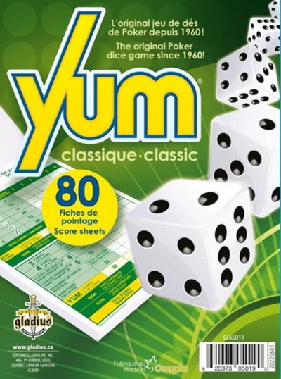 80 Fiches de pointage pour jeu de YUM