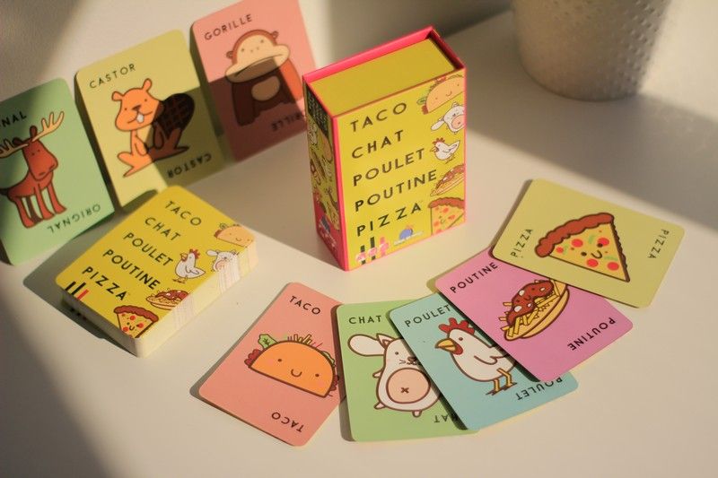 Taco chat poulet poutine pizza