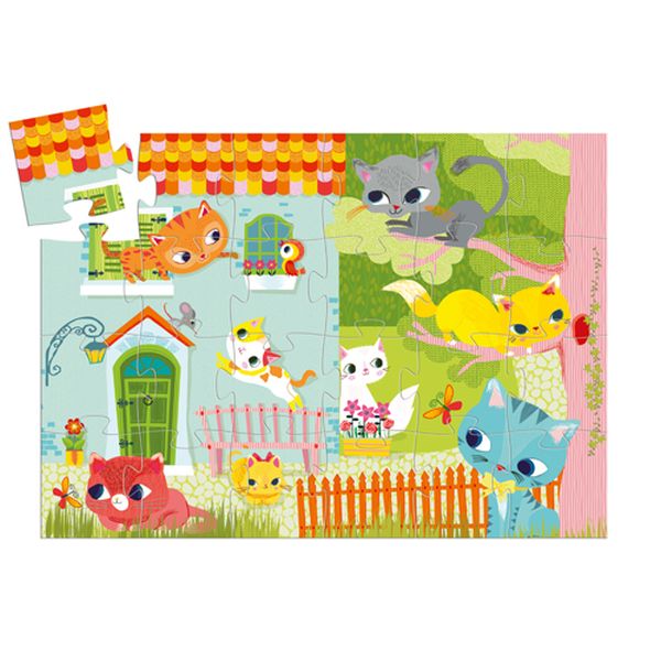 Silhouette Puzzle / Pachat and his friends / 24 pcs