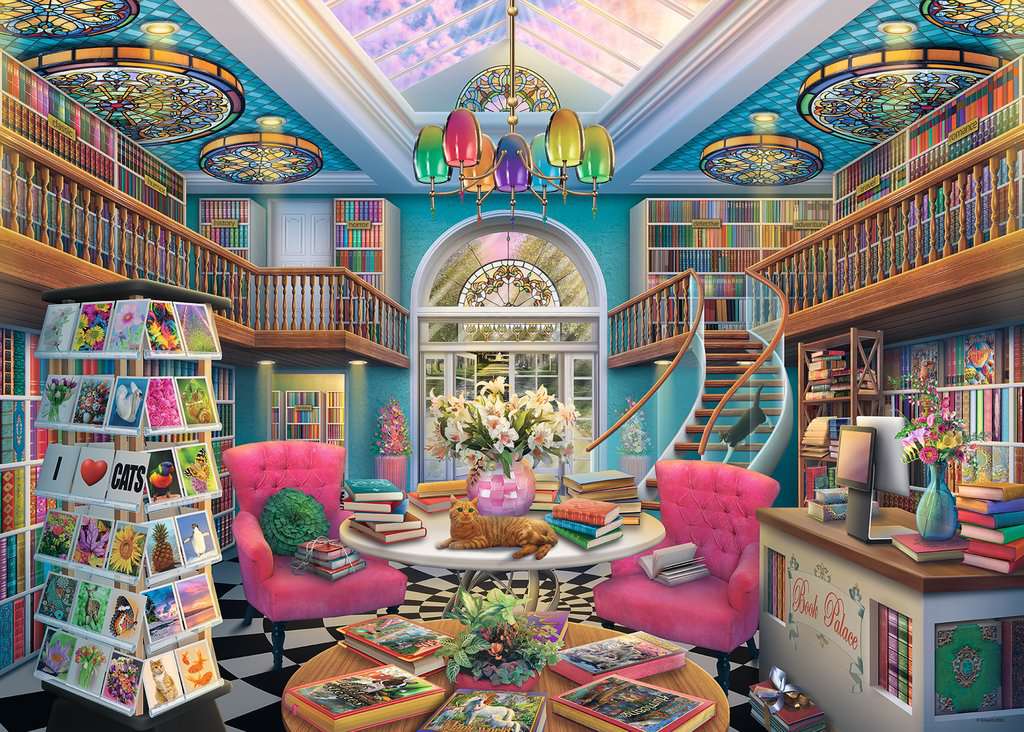 La palais du livre Casse-tête de 1000 pièces