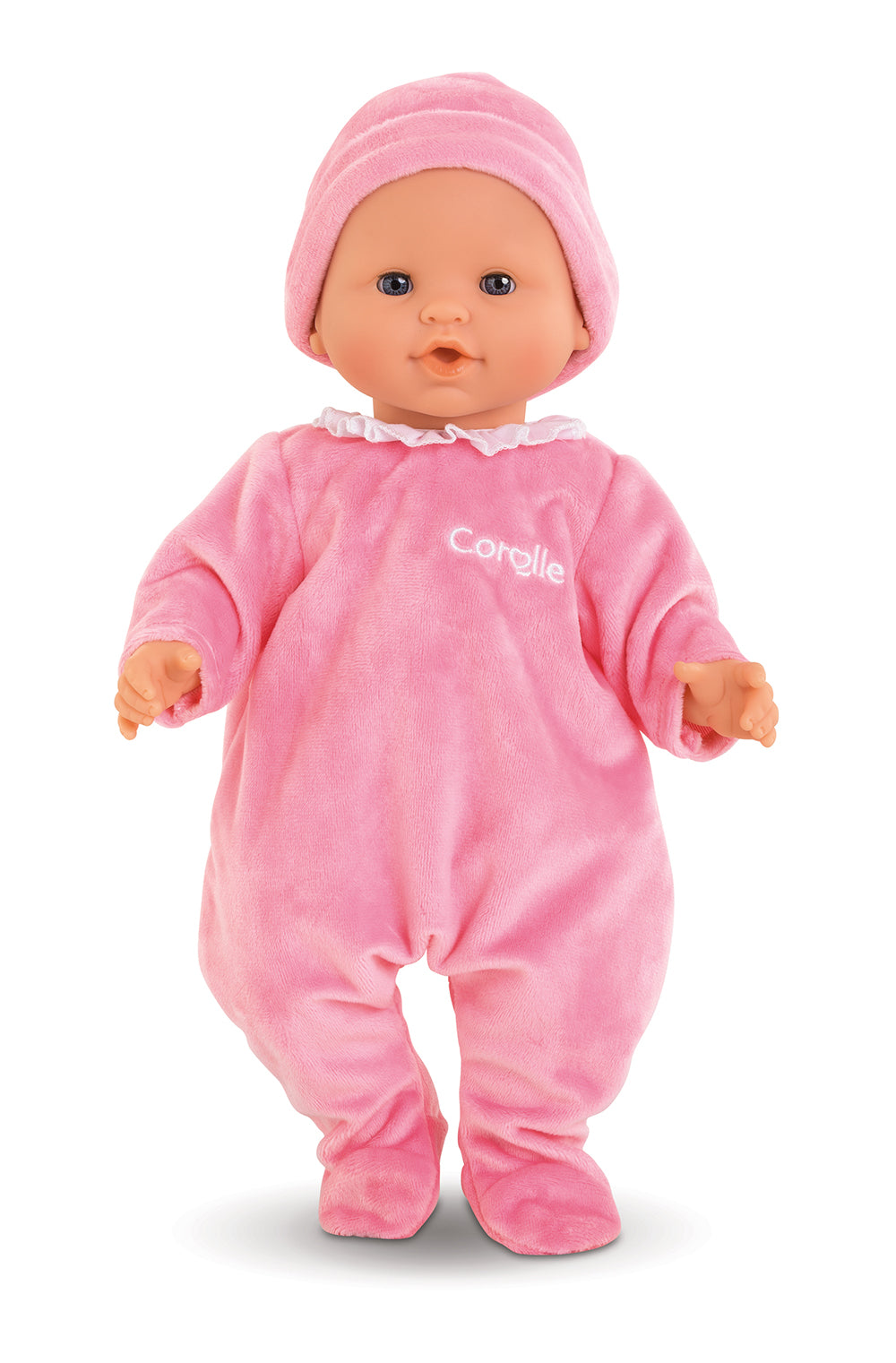 Pyjama Corolle rose avec bonnet pour poupée 14"