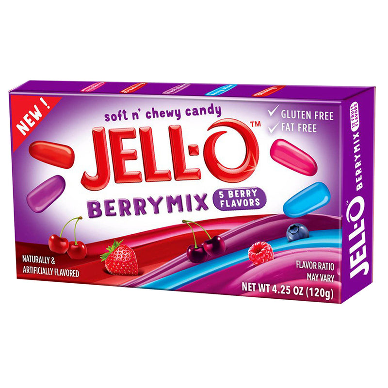 Jell-o soft n' chewy Mix aux baies 120g