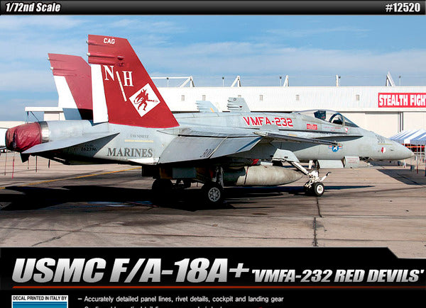 Modèle à coller usmc f/a 18a+ vmfa-232- 1/72