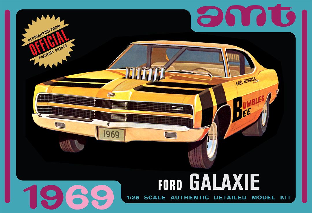 Modèle à coller 69 ford galaxie hardtop 1/25