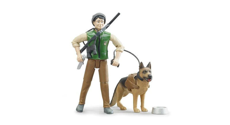 Garde forestier avec chien