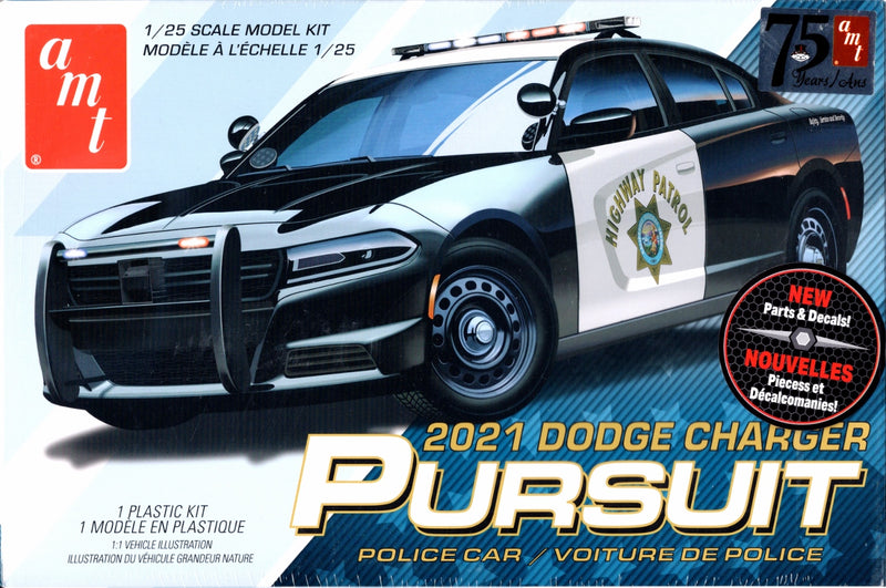Modèle à coller 21 Dodge charger police  1/25