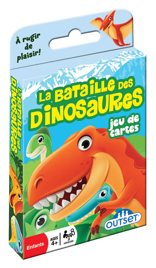 La bataille des dinosaures, le jeu de cartes