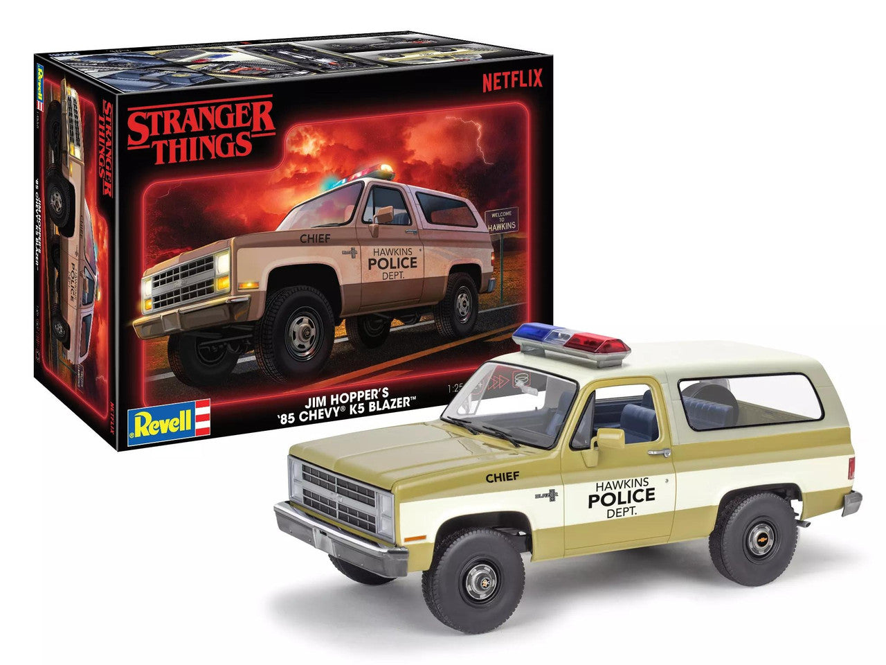 Modèle à coller 85 ks chevy blazer stranger things