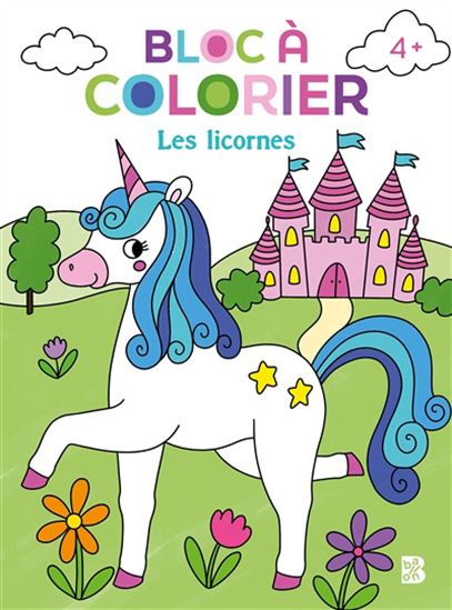 Les licornes Bloc à colorier