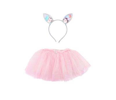 Tutu et bandeau lapin iridescent