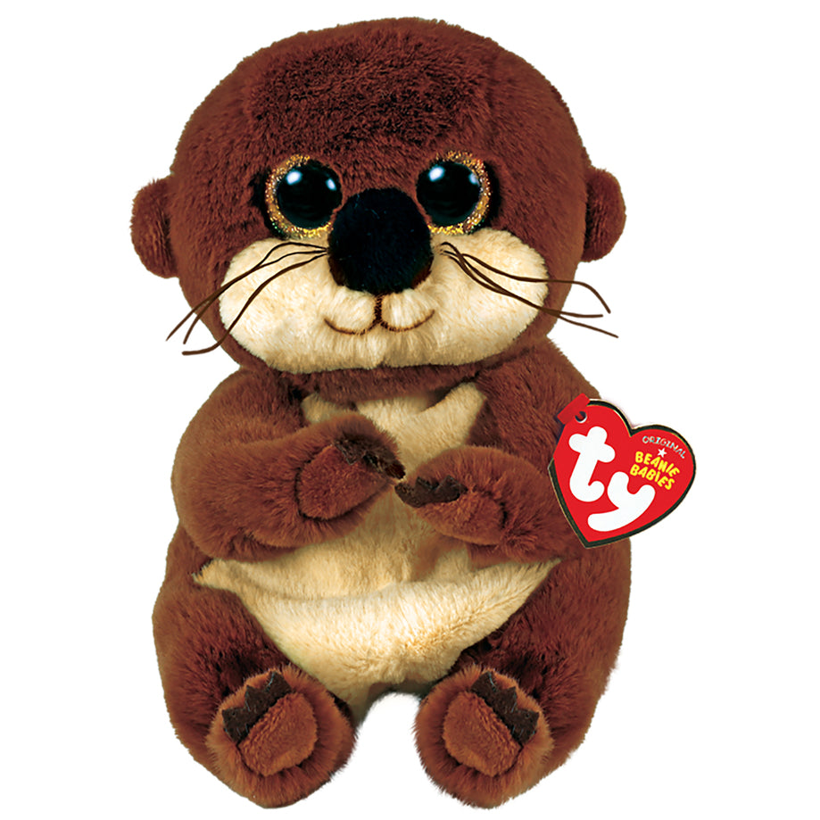 Peluche Beanie Bellies Mitch la loutre 6"