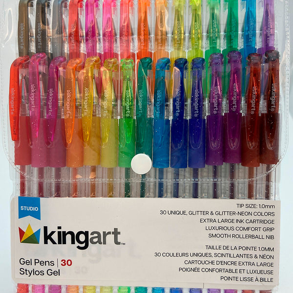 Ensemble de 30 stylos gel Kingart
