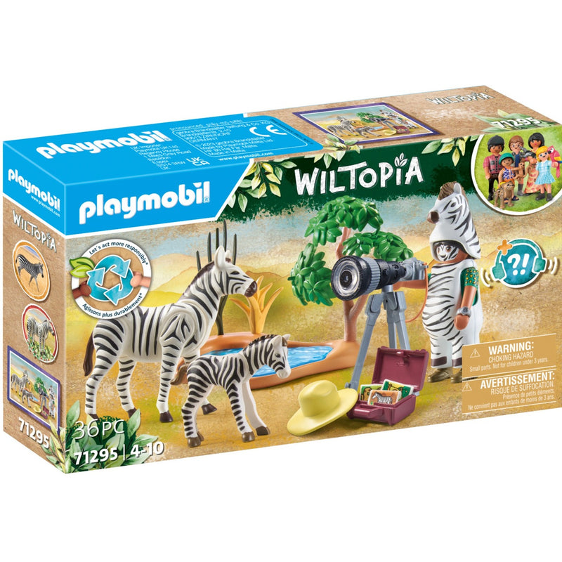 Wiltopia - Photographe avec deguisement et zebre