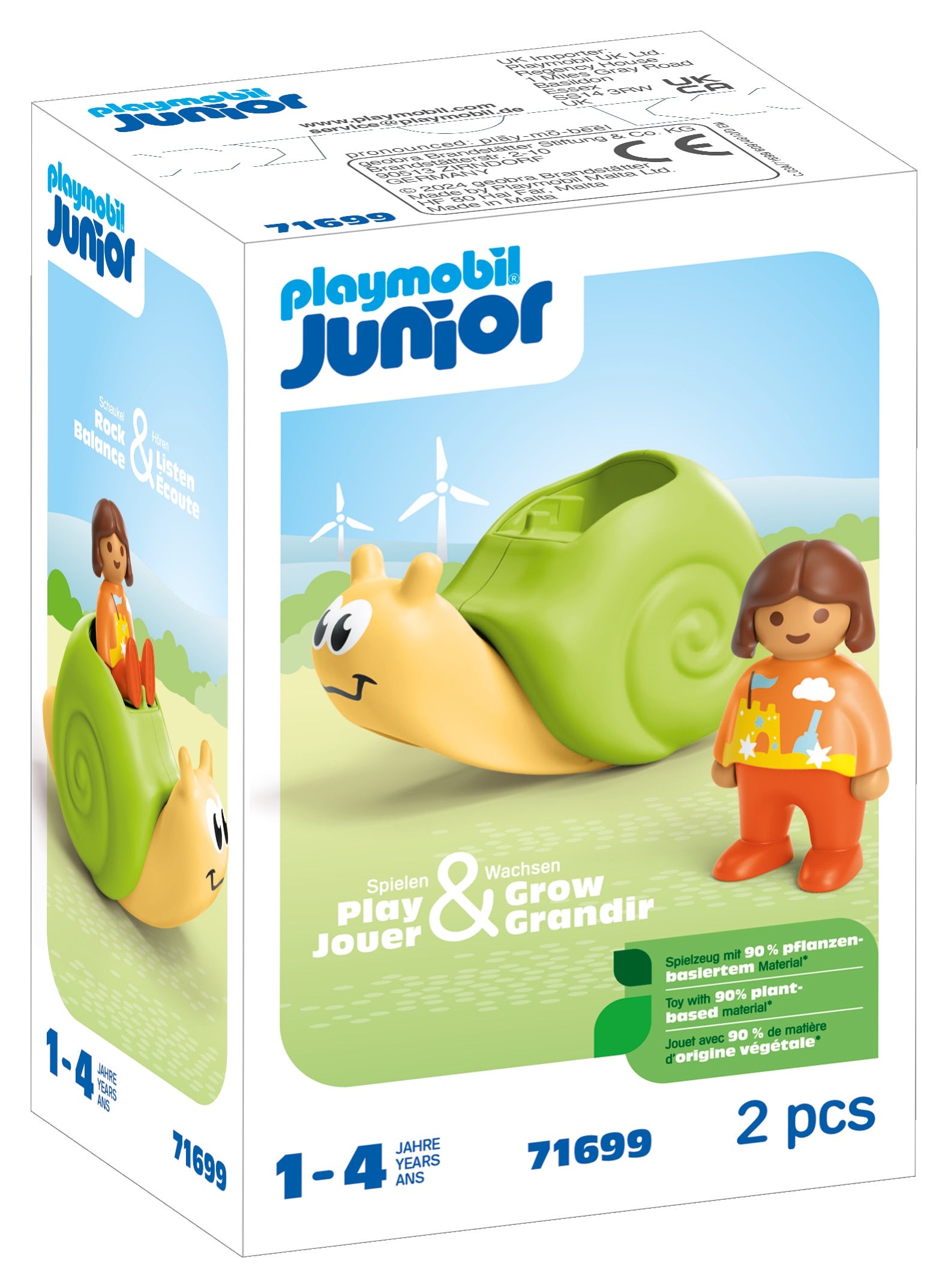 Enfant avec escargot a bascule Junior