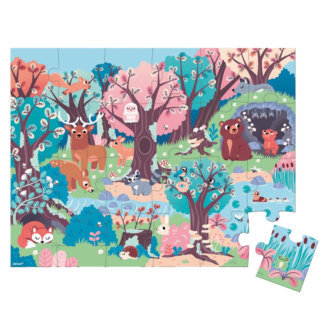 Puzzle lampe magique - Forêt
