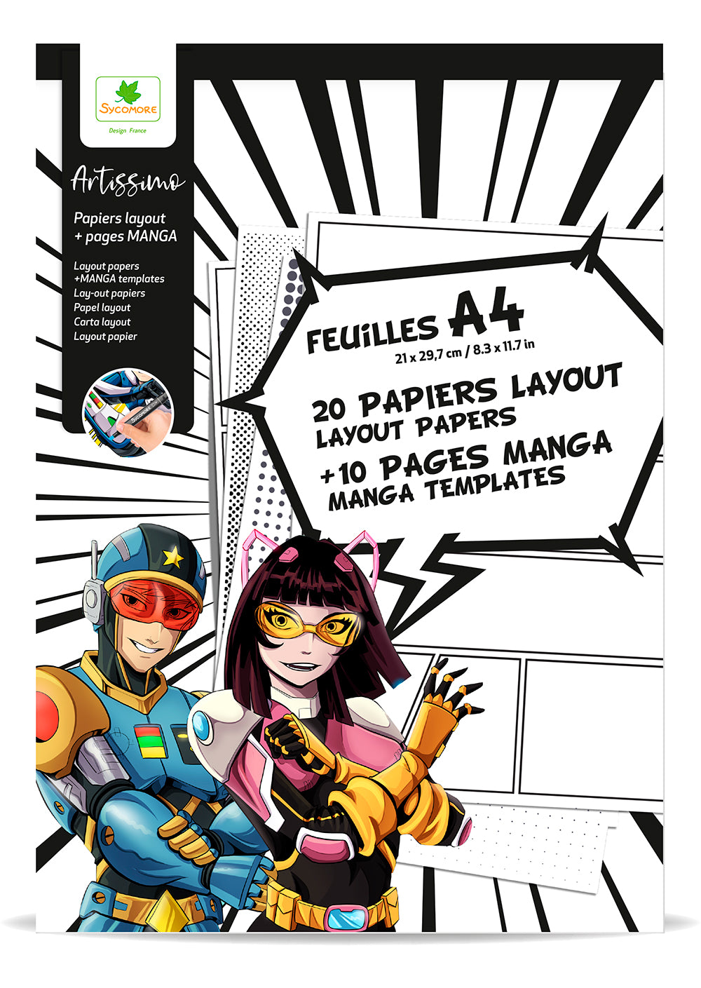 Artissimo- Bloc de 30+10 feuilles Manga