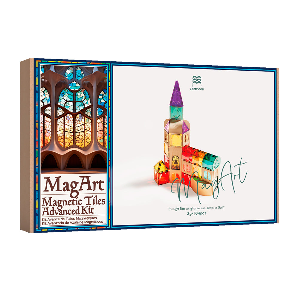 Tuiles magnétique Gaudi kit avancé - 60 pièces