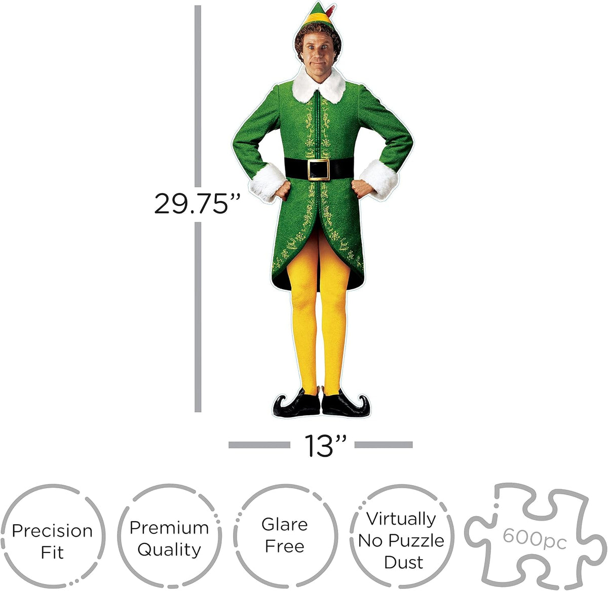 Casse-tête double face Elf - Buddy, 600 pièces