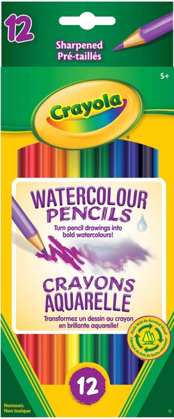 12 Crayons aquarellable