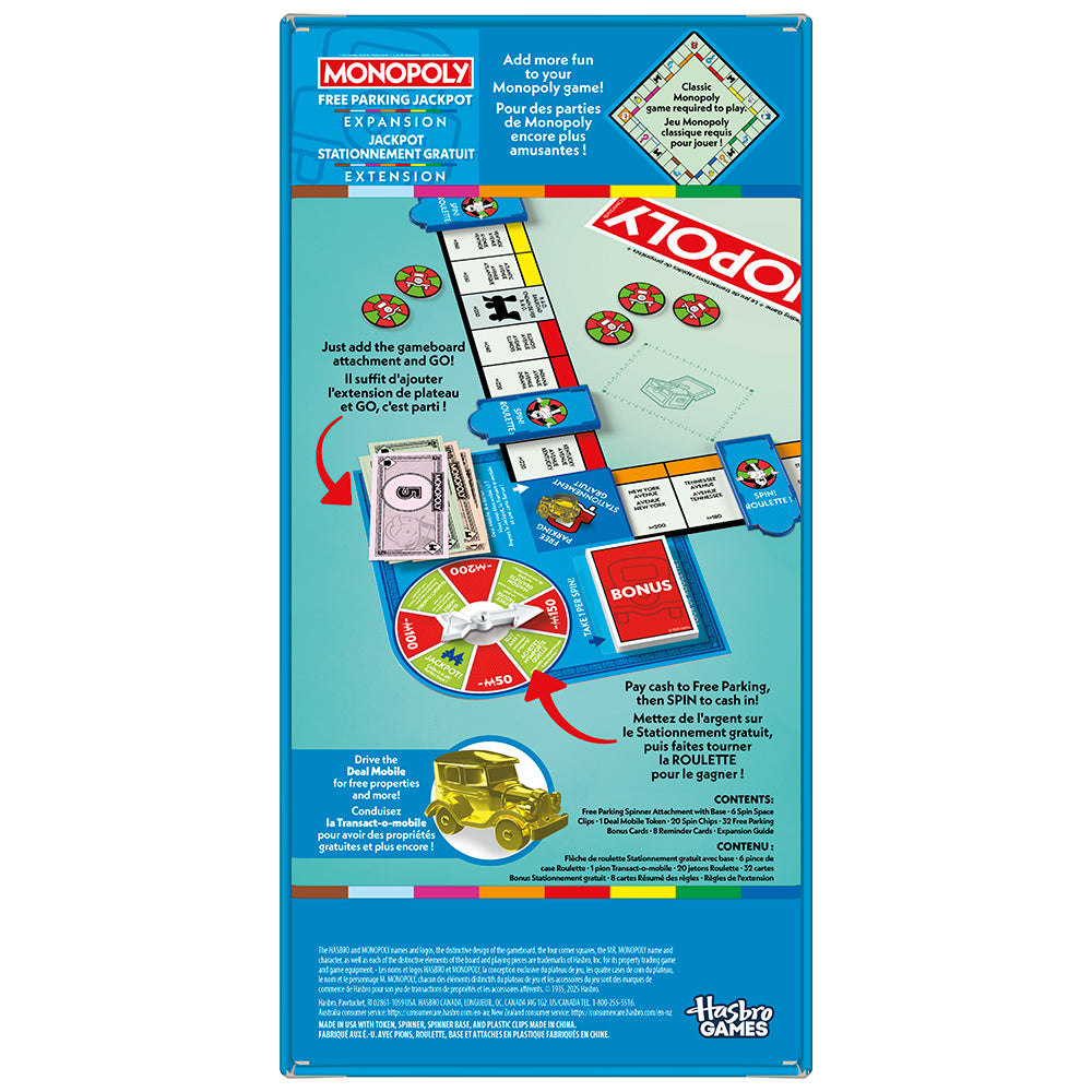 Monopoly Extension stationnement gratuit Jackpot