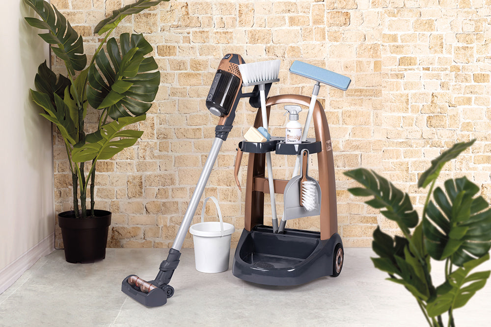 Smoby - Rowenta Chariot Ménage + Aspirateur