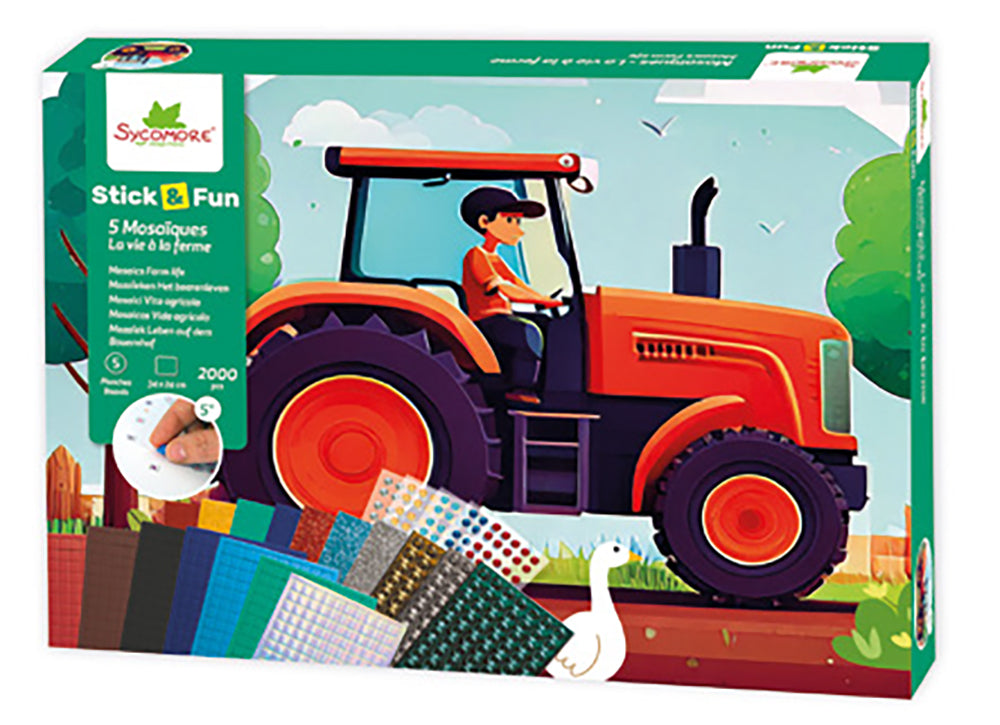Stick'N Fun - 5 Mosaïques - La vie à la ferme