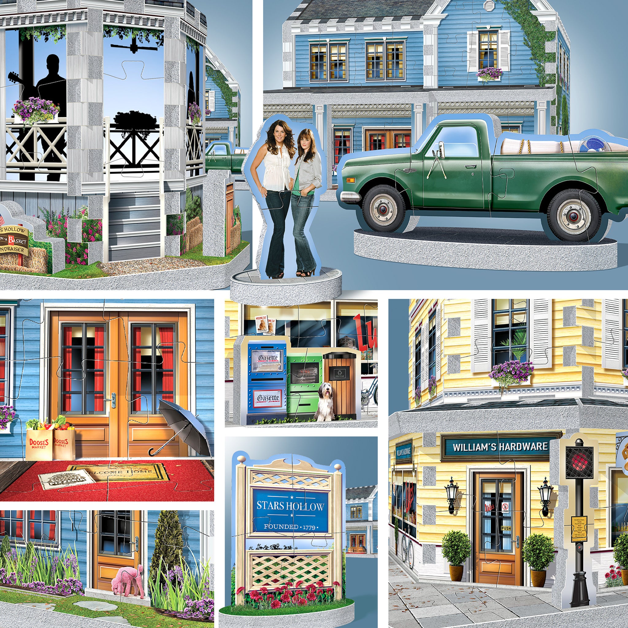 Wrebbit 3D Gilmore Girls Stars Hollow