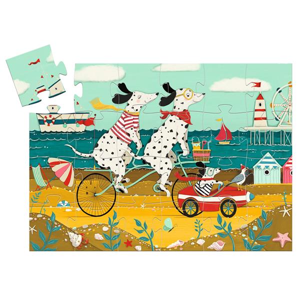 Puzzle silhouette 24 pièces- Ollie, le dalmatien