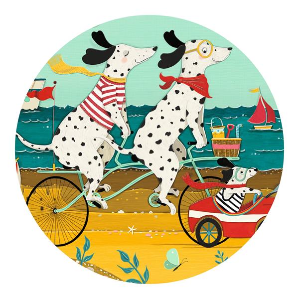 Puzzle silhouette 24 pièces- Ollie, le dalmatien