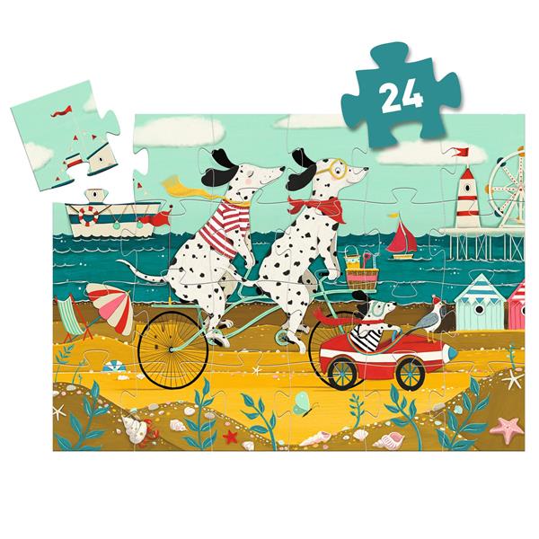 Puzzle silhouette 24 pièces- Ollie, le dalmatien