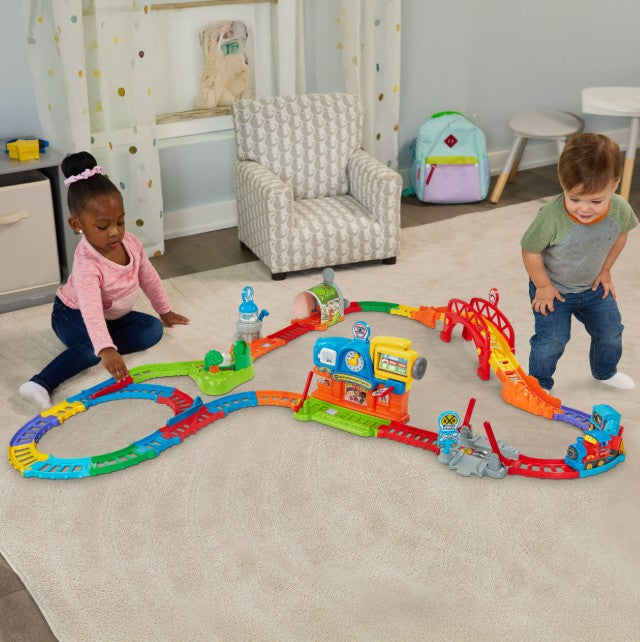 Super circuit train éducatif + Adam train marchand