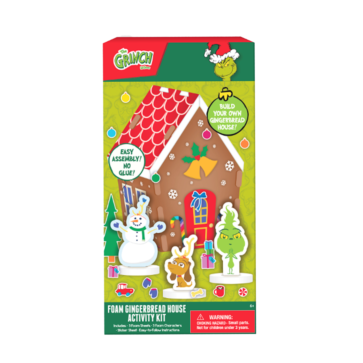 Maison en mousse pain d'épices Grinch