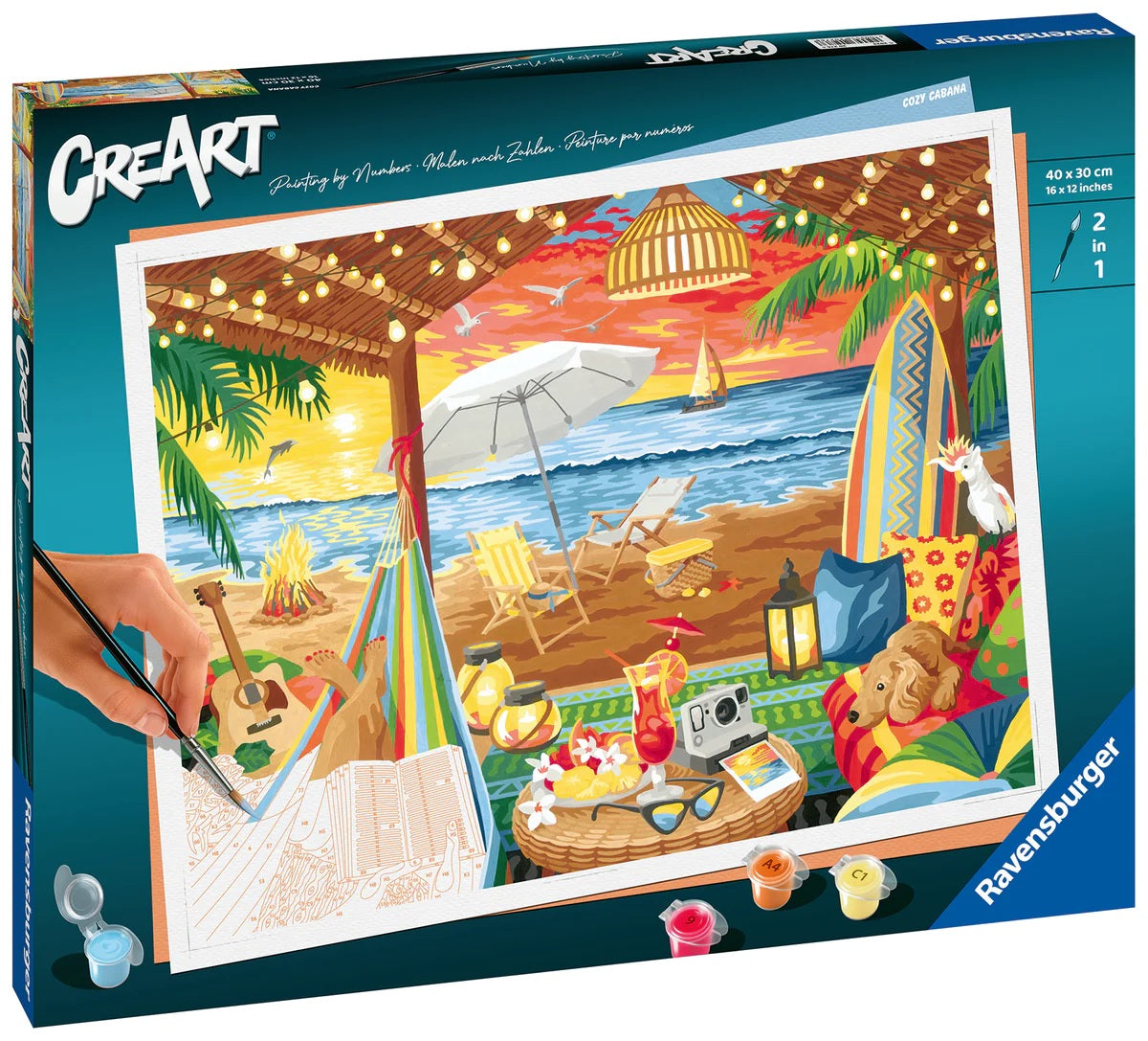 Coucher de soleil à la plage