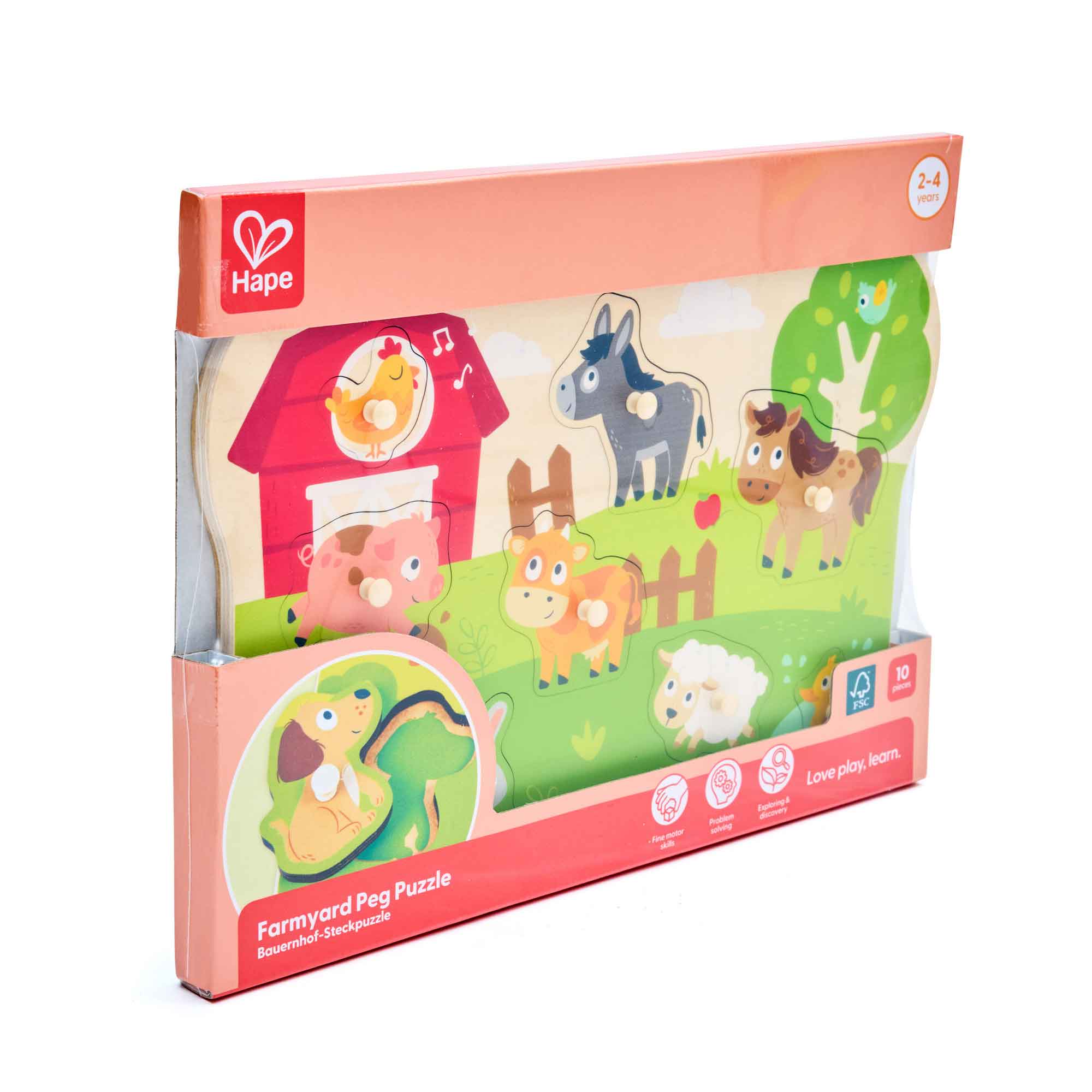 Puzzle à bouton la ferme