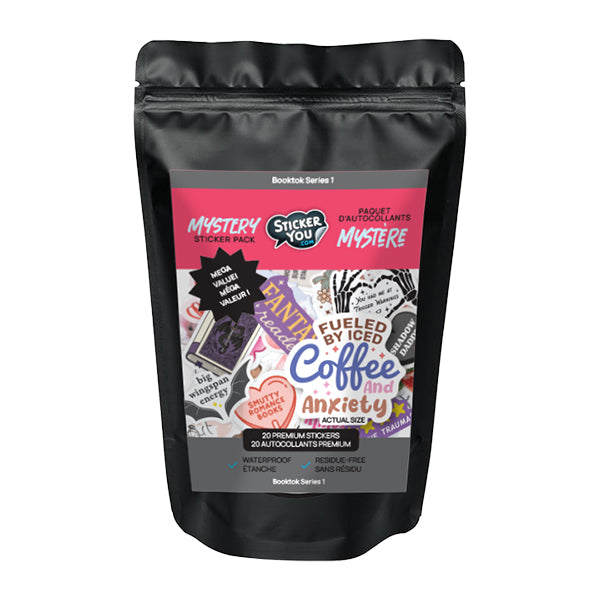 Sac mystère - Booktok - 20 autocollants