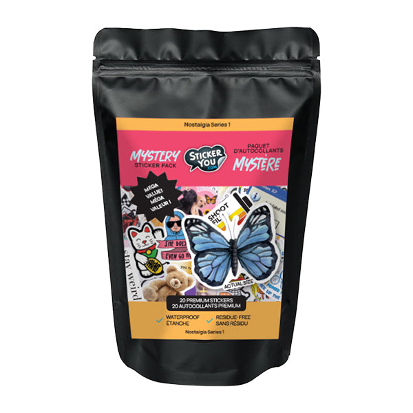 Sac mystère -Nostalgie - 20 autocollants