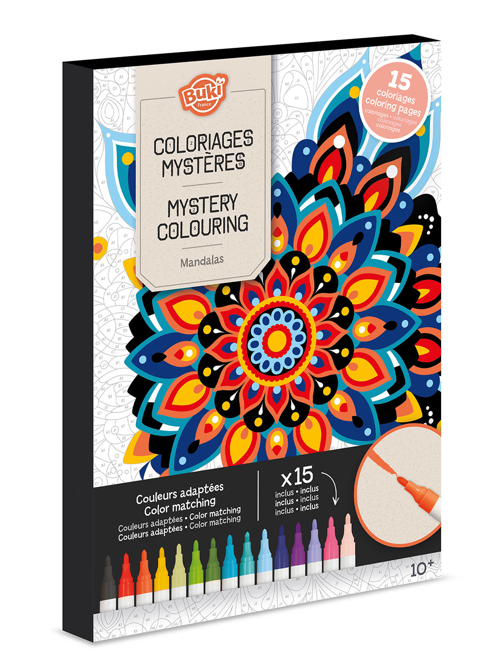 Buki Coloriages mystères - Mandalas