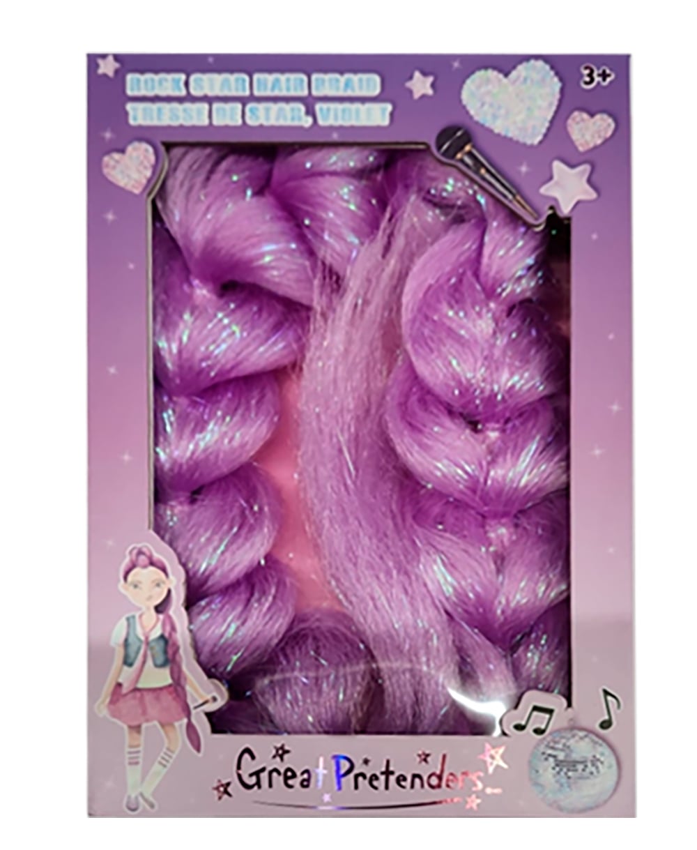Tresse "rock star" mauve
