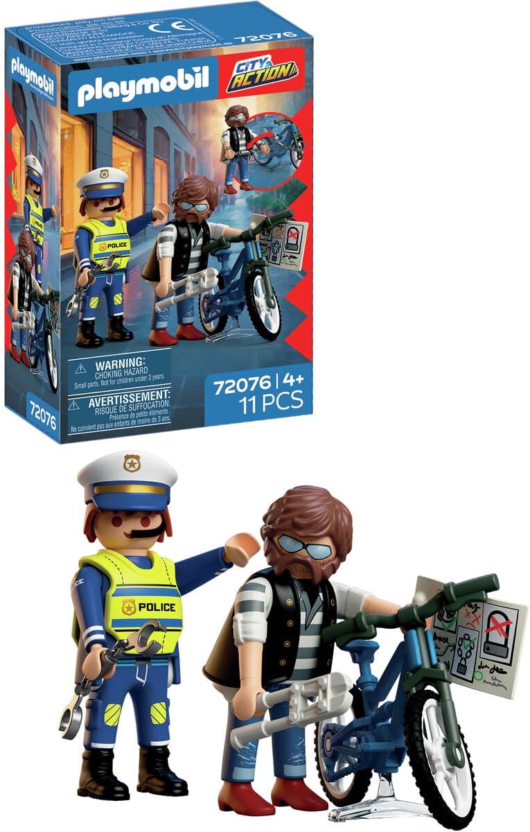 Policier et voleur de vélo