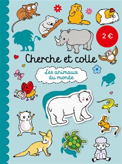 Les animaux du monde Cherche et colle