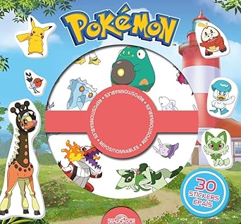 Pokémon 30 stickers épais repositionnables Paldea