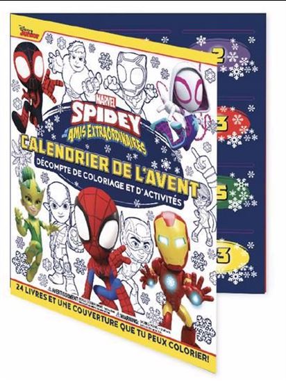 Calendrier de l'avent Livres Marvel Spidey