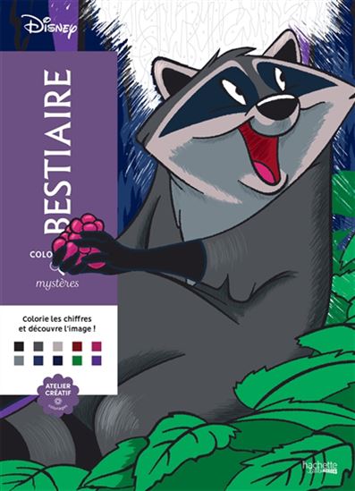 Bestiaire Disney et Pixar : Coloriages mystères