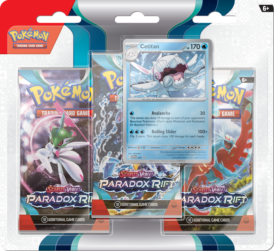 Pokémon Paradodox Rift 3 packs blister (VA)